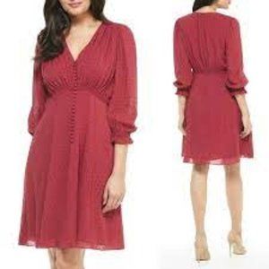 GAL MEETS GLAM "Andrea" Swiss Dot Dress